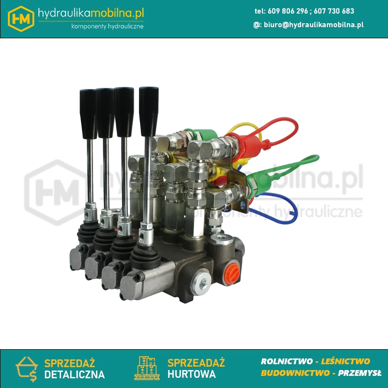 Rozdzielacz hydrauliczny 4 sekcyjny 40 l/min 04P40 A1A1A1A1 GKZ1