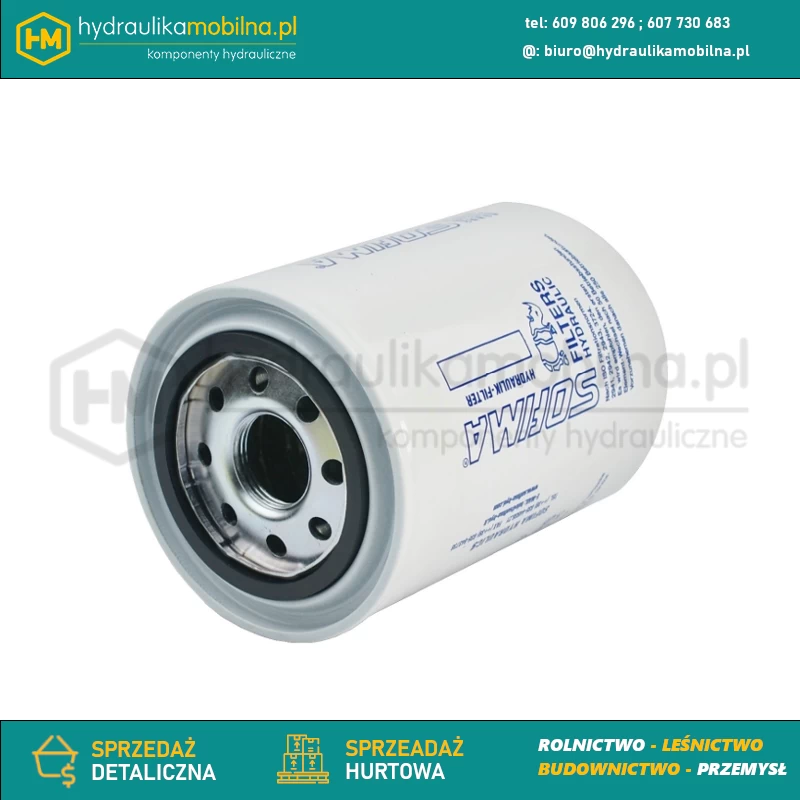 Wkład puszkowy filtra hydraulicznego liniowego powrotnego typ: AMF 301 CV Sofima